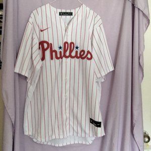 Men's Philadelphia Phillies Bryce Harper Nike white home player jersey